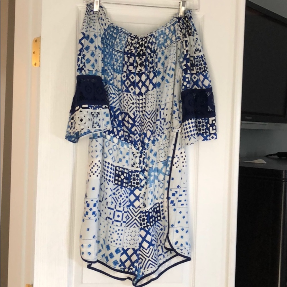 Tracy Reese off the shoulder romper